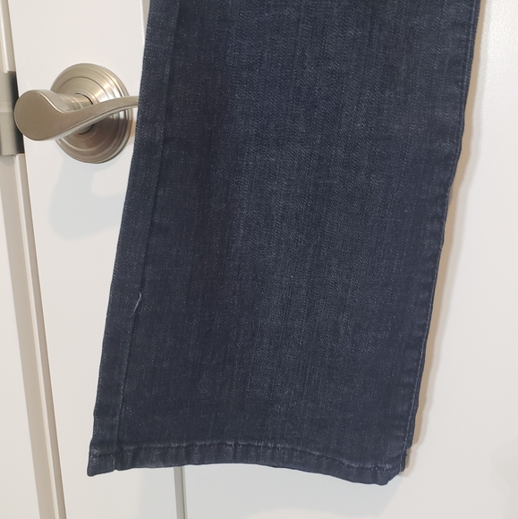 LIUCE'S Jeans Boot Cut Midrise Stretch Darkwash Whiskering Fading New Sz 11 JRS - Picture 8 of 16